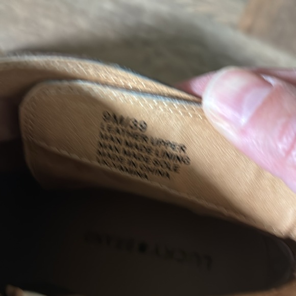 Lucky Brand Yamina Leather Wedge Booties Size 9 - Picture 6 of 6